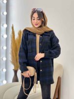 شکت چهارخونه دو جیب سوفیا کد 5478 - تصویر 4
