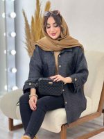 مانتو پائیزه جیب پیله کد 5458 - تصویر 4