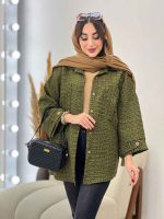 مانتو پائیزه جیب پیله کد 5458 - تصویر 3