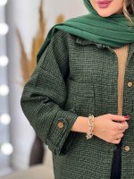 مانتو پائیزه جیب پیله کد 5458 - تصویر 18