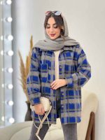 شکت چهارخونه دو جیب سوفیا کد 5478 - تصویر 9