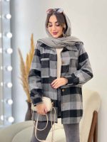 شکت چهارخونه دو جیب سوفیا کد 5478 - تصویر 12