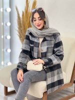 شکت چهارخونه دو جیب سوفیا کد 5478 - تصویر 15
