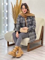 شکت چهارخونه دو جیب سوفیا کد 5478 - تصویر 30
