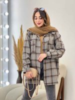 شکت چهارخونه دو جیب سوفیا کد 5478 - تصویر 27