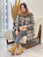 شکت چهارخونه دو جیب سوفیا کد 5478 - تصویر 34