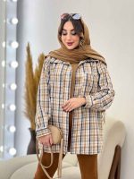 شکت چهارخونه دو جیب سوفیا کد 5478 - تصویر 32