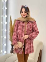 شکت چهارخونه دو جیب سوفیا کد 5478 - تصویر 8