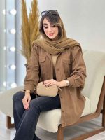 مانتو جیب پیله آستین برش دار کد 5546 - تصویر 10