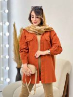 مانتو جیب پیله آستین برش دار کد 5483 - تصویر 2