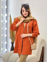 مانتو جیب پیله آستین برش دار کد 5483 - تصویر 32