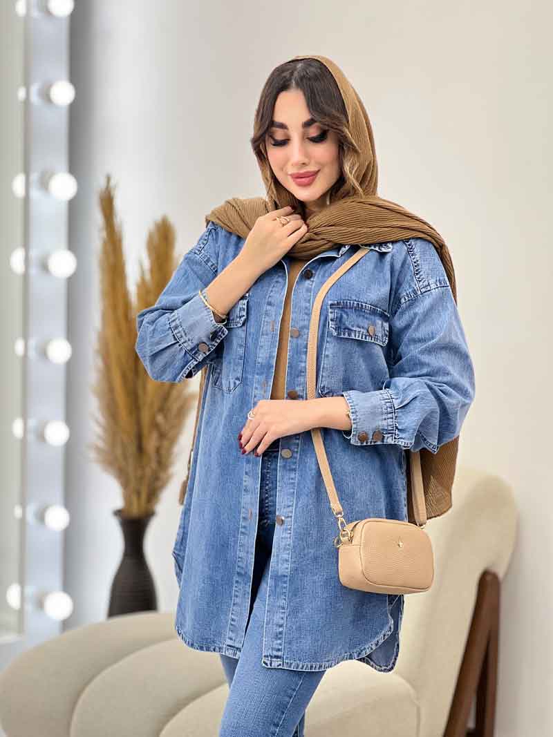 مانتو جین جیب پاکتی ناهید کد 5447 مانتو جین جیب پاکتی ناهید کد 5447