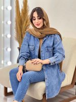 مانتو جین جیب پاکتی ناهید کد 5447 - تصویر 7
