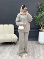 ست بافت و شلوار دلانا کد 5470 - تصویر 7