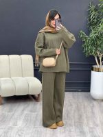 ست بافت و شلوار دلانا کد 5470 - تصویر 6