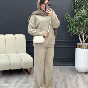 ست بافت و شلوار دلانا کد 5470