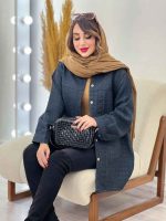 مانتو جلو پیله دو جیب همتا کد 5457 - تصویر 17
