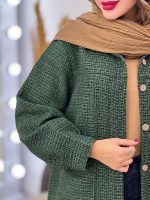 مانتو جلو پیله دو جیب همتا کد 5457 - تصویر 18