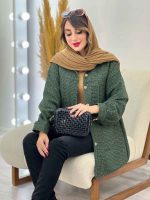 مانتو جلو پیله دو جیب همتا کد 5457 - تصویر 15