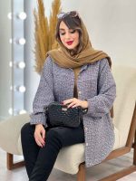 مانتو جلو پیله دو جیب همتا کد 5457 - تصویر 20