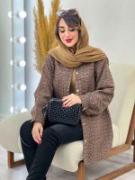 مانتو جلو پیله دو جیب همتا کد 5457 - تصویر 19