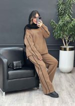 ست بافت وشلوار خط دار کد 5501 - تصویر 13