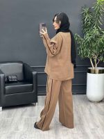 ست بافت وشلوار خط دار کد 5501 - تصویر 15