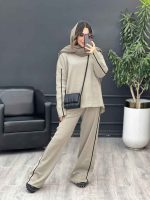 ست بافت وشلوار خط دار کد 5501 - تصویر 7