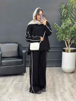 ست بافت وشلوار خط دار کد 5501 - تصویر 3