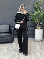 ست بافت وشلوار خط دار کد 5501 - تصویر 11
