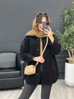 مانتو جین جیب پاکتی لاوین کد 5415 - تصویر 3