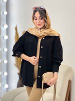 کت کتان رنگی برش دار دو جیب کد 5506 - تصویر 5