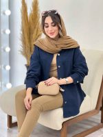کت کتان رنگی برش دار دو جیب کد 5506 - تصویر 19