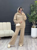 ست بافت و شلوار دلانا کد 5519 - تصویر 4