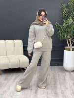 ست بافت و شلوار دلانا کد 5519 - تصویر 2