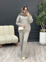 ست بافت و شلوار دلانا کد 5519 - تصویر 9