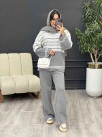ست بافت و شلوار راه راه کد 5477 - تصویر 20