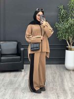 ست بافت و شلوار نیوشا کد 5521 - تصویر 2