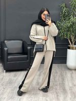 ست بافت و شلوار نیوشا کد 5521 - تصویر 3