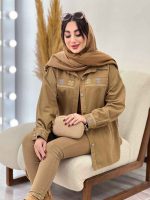مانتو گلدوزی برش دار دو جیب کد 5499 - تصویر 7