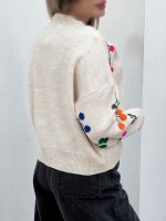 بافت گلدوزی پایین کش کد 5464 - تصویر 2