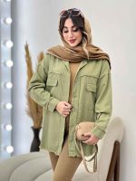 مانتو کتان ریش دار ترلان کد 5504 - تصویر 4