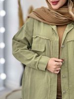 مانتو کتان ریش دار ترلان کد 5504 - تصویر 13