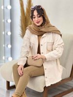 مانتو کتان ریش دار ترلان کد 5504 - تصویر 11