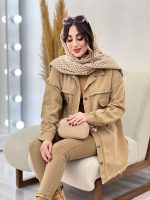 مانتو کتان ریش دار ترلان کد 5504 - تصویر 22