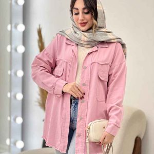 مانتو کتان ریش دار ترلان کد 5504
