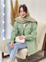 مانتو کتان ریش دار ترلان کد 5504 - تصویر 16