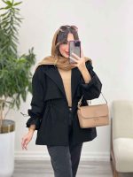 بارانی دو دکمه آستین گت کد 5520 - تصویر 4