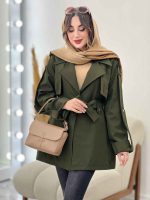 بارانی کمر پاگن ژیله دار کد 5480 - تصویر 12