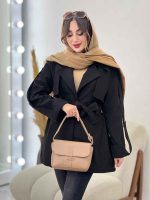 بارانی کمر پاگن ژیله دار کد 5480 - تصویر 15